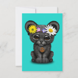 Niedlich Black Panther Cub Hippie