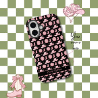 Niedlich Black Personalisiert Girl Pink Cowgirl