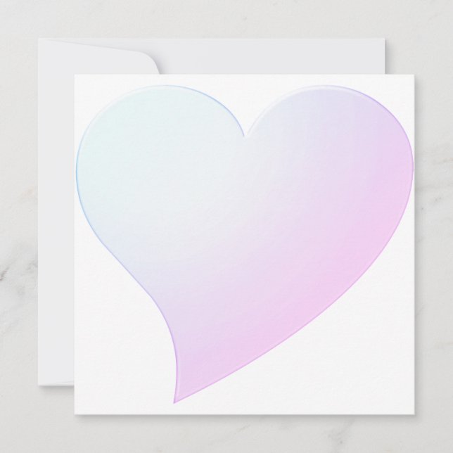 Niedlich blass rosa Farbverlauf Moderne Karte (Vorderseite)