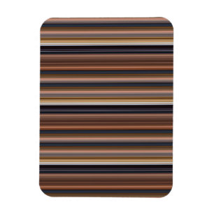 Niedlich-blaubraune Streifen Magnet
