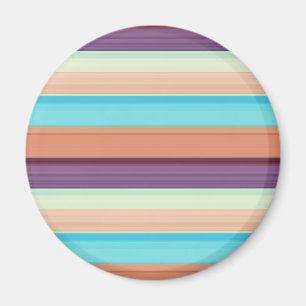 Niedlich-blaubraune Streifen Magnet