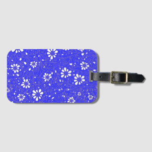 Niedlich-blaue Blume Gepäckanhänger