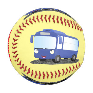 Niedlich-blaue Cartoon-Abbildung Baseball