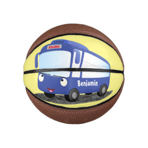 Niedlich-blaue Cartoon-Abbildung Mini Basketball