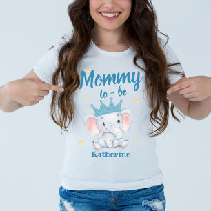 Niedlich-blaue Elefant Babydusche Mami zu Mutter T-Shirt