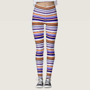 Niedlich-blaue Streifen Leggings