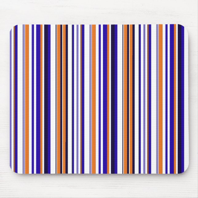 Niedlich-blaue Streifen Mousepad (Vorne)