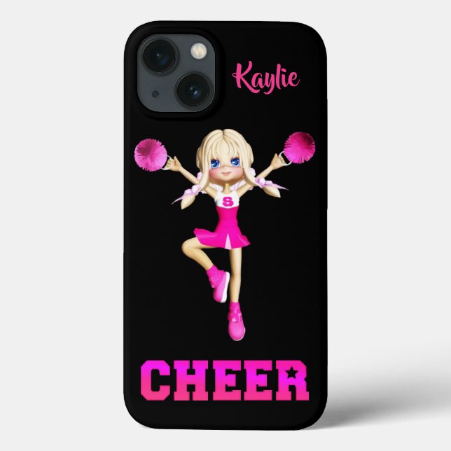 Niedlich Blonde Cheerleader Personalisiert Case-Mate iPhone Hülle (Rückseite)