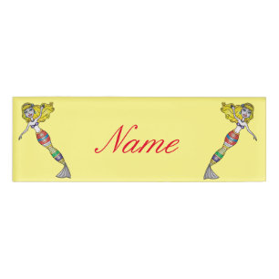 Niedlich Blonde Mermaid Thunder_Cove Namenschild