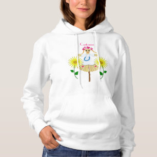 Niedlich Blonde Pigtails Scarecrow Hoodie