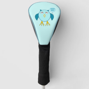 Niedlich Blue Baby Bowl Owl Golf Driver Cover Headcover