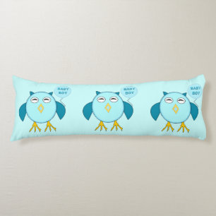 Niedlich Blue Baby Bowl Owl Kissen Kissen