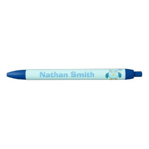 Niedlich Blue Baby Bowl Owl Personalisiert Pen Kugelschreiber