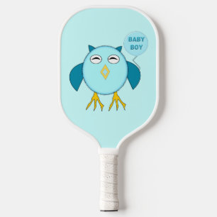 Niedlich Blue Baby Bowl Owl Pickleball Schläger