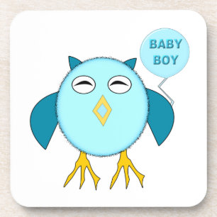 Niedlich Blue Baby Bowl Owl Untersetzer