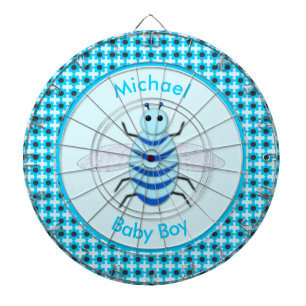Niedlich Blue Baby Boy Bee Custom Dartscheibe
