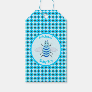 Niedlich Blue Baby Boy Bee Custom Geschenkanhänger