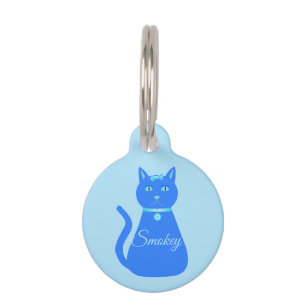 Niedlich Blue Baby Boy Cat Custom Haustiermarke