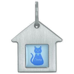 Niedlich Blue Baby Boy Cat Custom Tiermarke