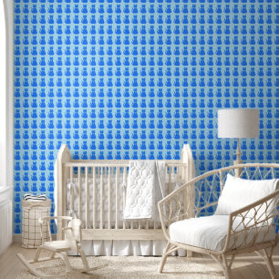 Niedlich Blue Baby Boy Cat Gemustert Tapete
