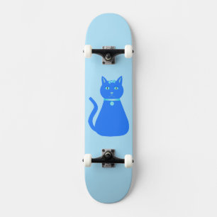 Niedlich Blue Baby Boy Cat Skateboard