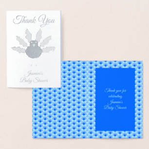 Niedlich Blue Baby Boy Erntedank Türkei Babydusche Folienkarte