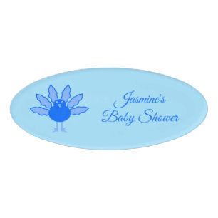 Niedlich Blue Baby Boy Erntedank Türkei Babydusche Namenschild