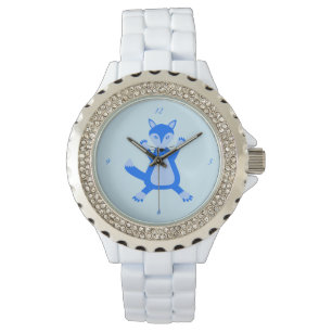 Niedlich Blue Baby Boy Fox Armbanduhr
