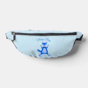 Niedlich Blue Baby Boy Fox Custom Gender Reveal Bauchtasche