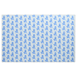Niedlich Blue Baby Boy Fox Gemustert Stoff