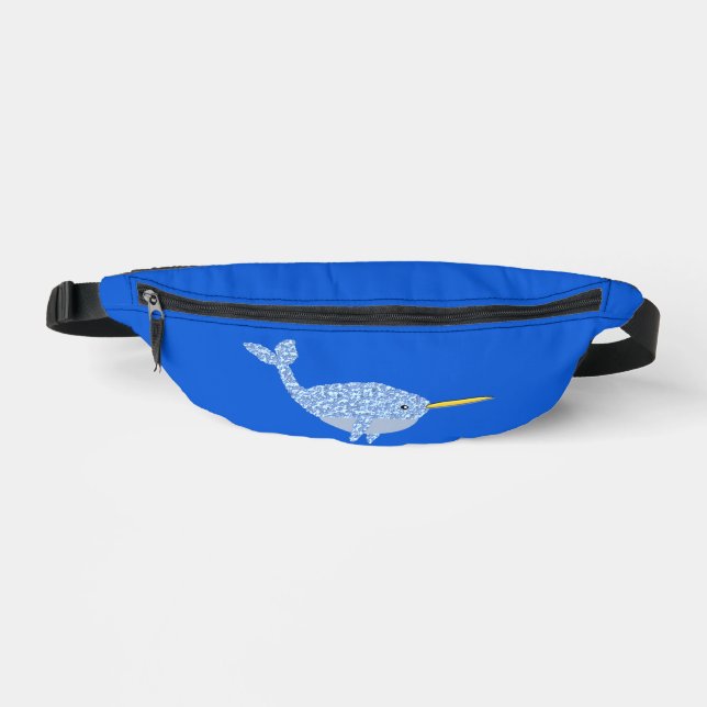 Niedlich Blue Baby Boy Narwhal Bauchtasche (Vorderseite)