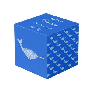 Niedlich Blue Baby Boy Narwhal Foto Hochladen Cust Würfel