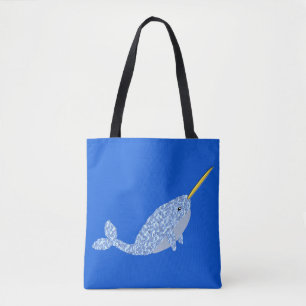 Niedlich Blue Baby Boy Narwhal Gemustert