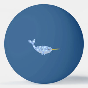 Niedlich Blue Baby Boy Narwhal Tischtennisball