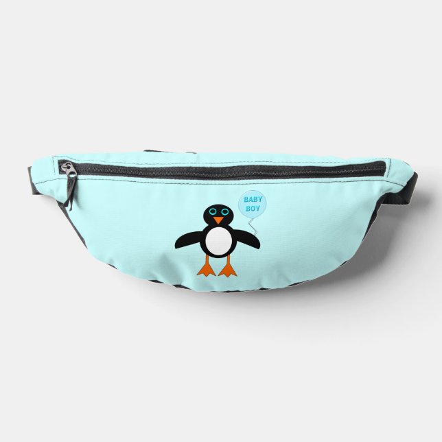 Niedlich Blue Baby Boy Penguin Bauchtasche (Ablage )