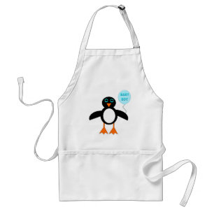 Niedlich Blue Baby Boy Penguin Kochen Schürze