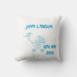Niedlich Blue Baby Boy Personalisiert Cushion Kissen