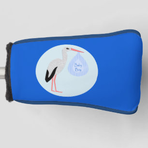Niedlich Blue Baby Boy Stork Golf Headcover
