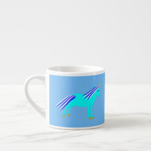 Niedlich Blue Baby Boy Unicorn Espressotasse