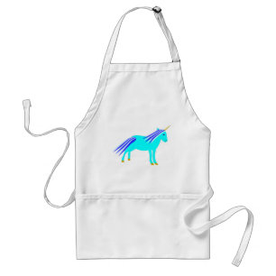 Niedlich Blue Baby Boy Unicorn Schürze