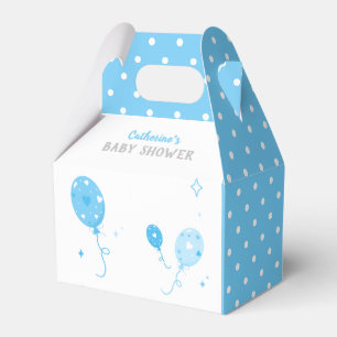 Niedlich Blue Balloons Gefallen Box Babydusche 💙 Geschenkschachtel