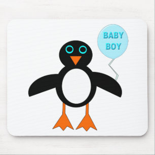 Niedlich Blue Bbay Boy Penguin Mousepad