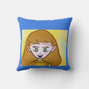 Niedlich Blue Bingo Anime Cartoon Throw Kissen