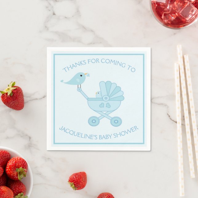 Niedlich Blue Boy Baby Dusche Serviette (Beispiel)