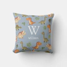 Niedlich Blue Boy Dinosaurier Monogram Name Kinder