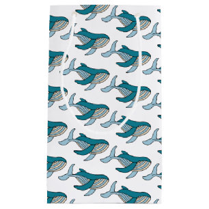 Niedlich Blue Boys Whale Kleine Geschenktüte