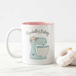 Niedlich Blue Business Bäckerei Mixer Zweifarbige Tasse