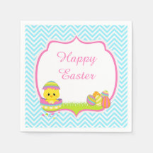 Niedlich Blue Chevrons Osterfest Easter Easter Eiz