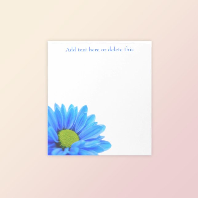 Niedlich Blue Daisy Floral Notepad Notizblock (Von Creator hochgeladen)