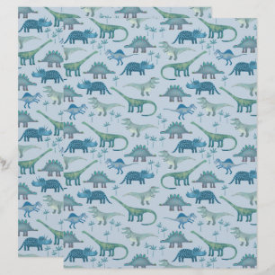 Niedlich Blue Dinosaurier